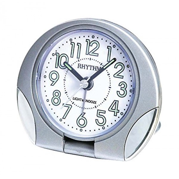 Rhythm Value Added Beep Alarm Clock Silver